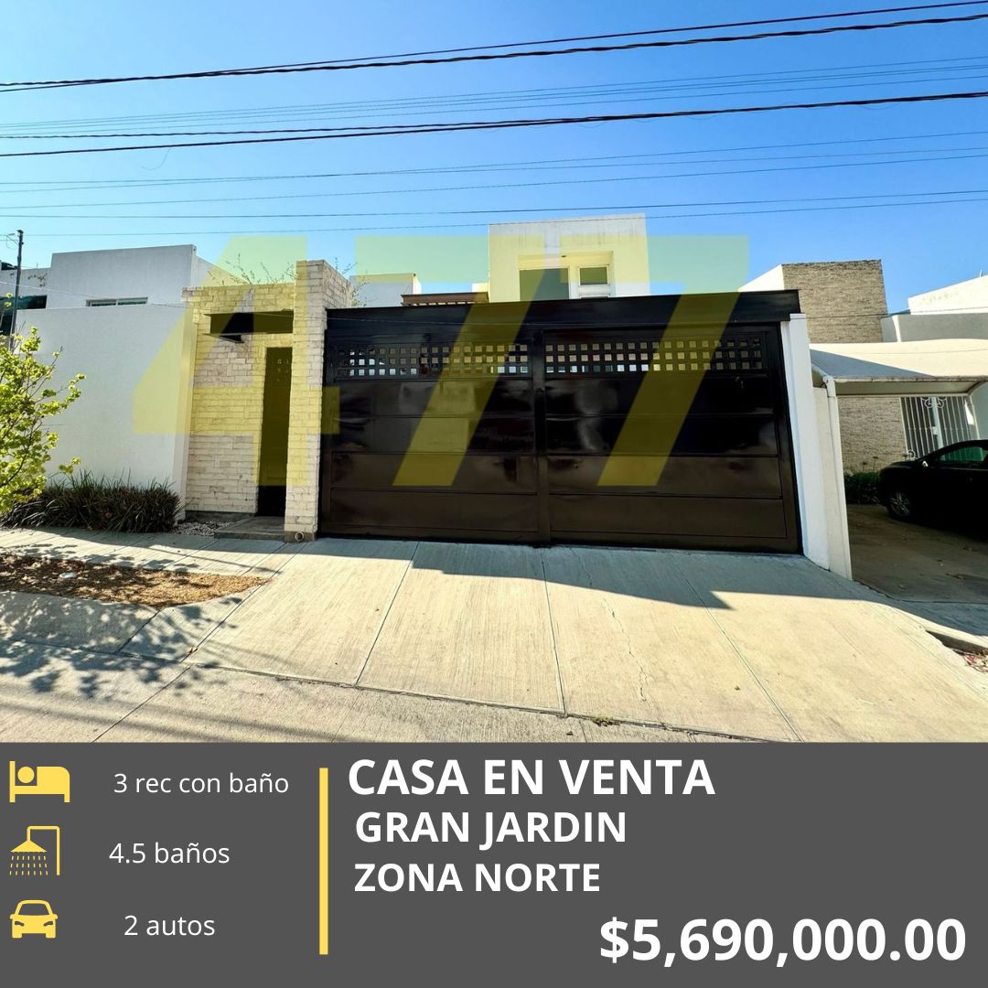 CASA EN VENTA GRAN JARDIN