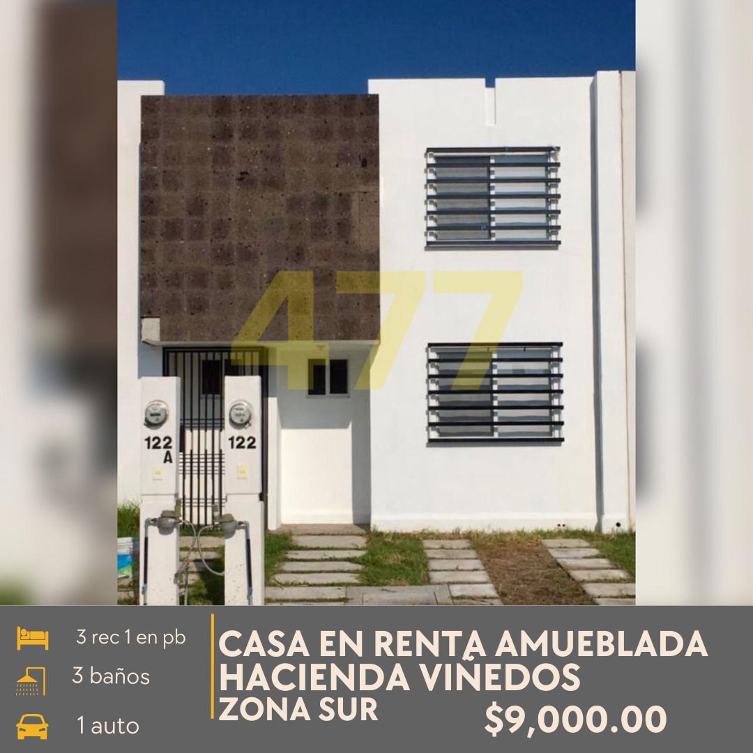 Casa Amueblada en Renta Hda. Viñedos