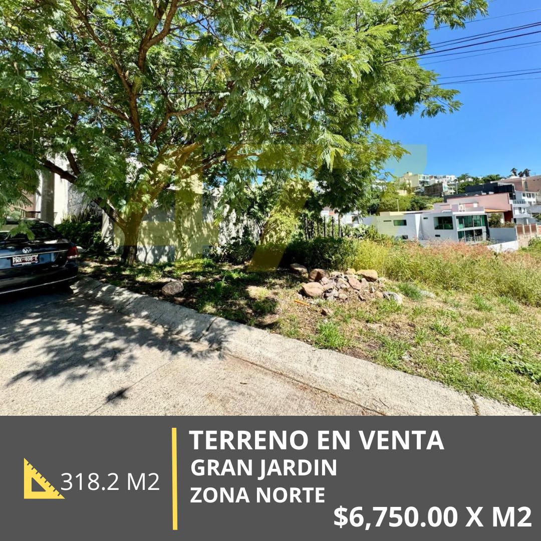 TERRENO EN VENTA, GRAN JARDIN