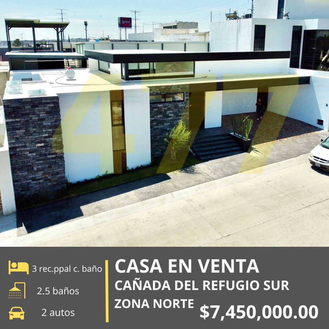 CASA NUEVA EN VENTA DE UNA PLANTA (CAÑADA DEL REFUGIO SUR)