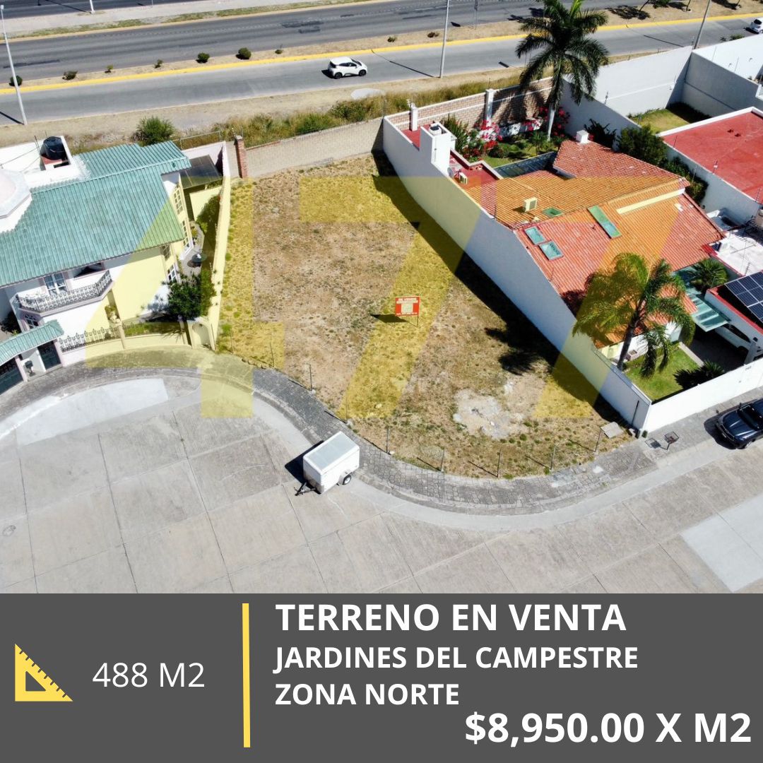 TERRENO EN VENTA (JARDINES DEL CAMPESTRE)