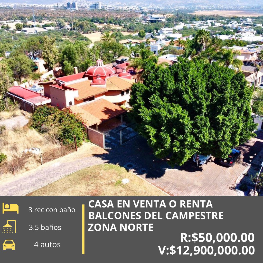 CASA EN RENTA EN BALCONES DEL CAMPESTRE