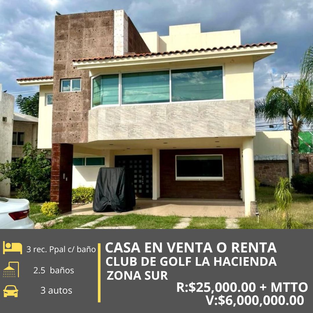 CASA EN VENTA EN CLUB DE GOLF LA HACIENDA