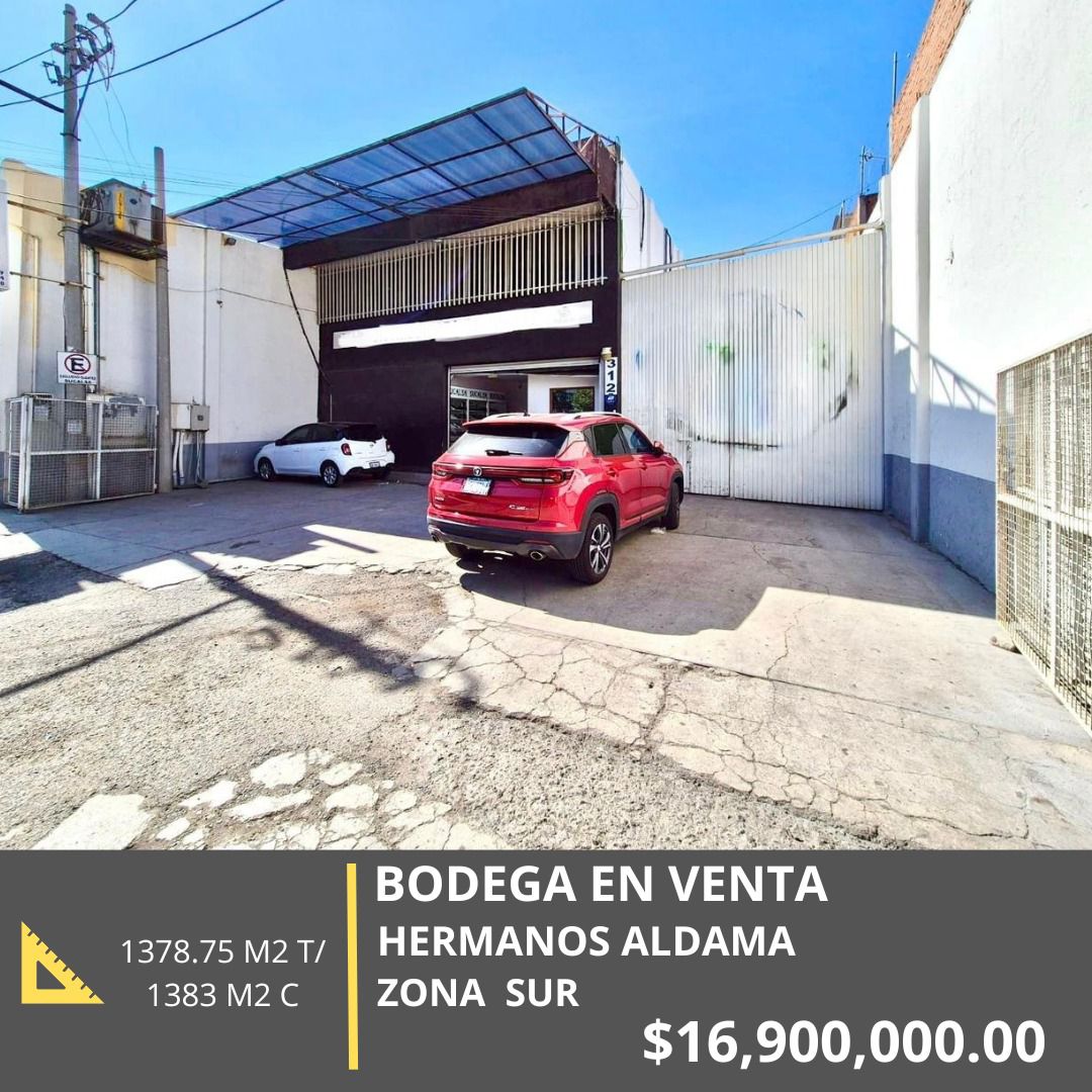 BODEGA EN VENTA EN HERMANOS ALDAMA