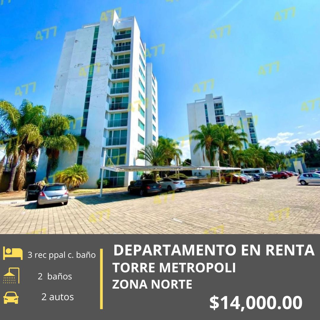 DEPARTAMENTO EN RENTA TORRE  METROPOLI