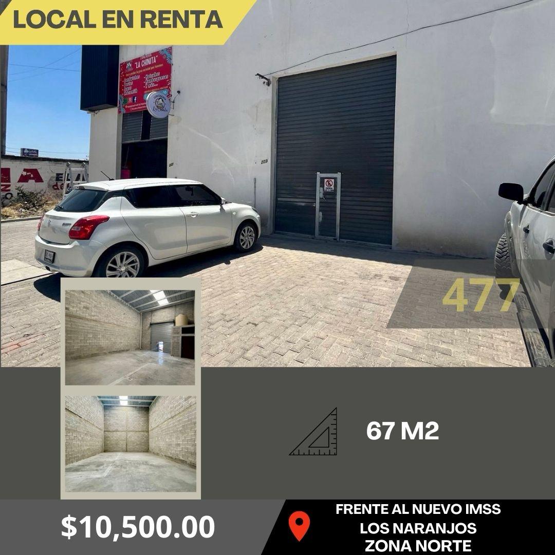 LOCAL EN RENTA FRENTE AL IMSS LOS NARAJOS