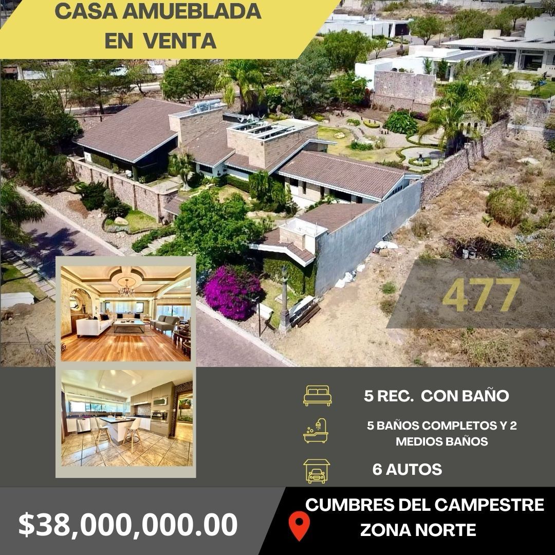 CASA AMUEBLADA EN VENTA EN CUMBRES DEL CAMPESTRE