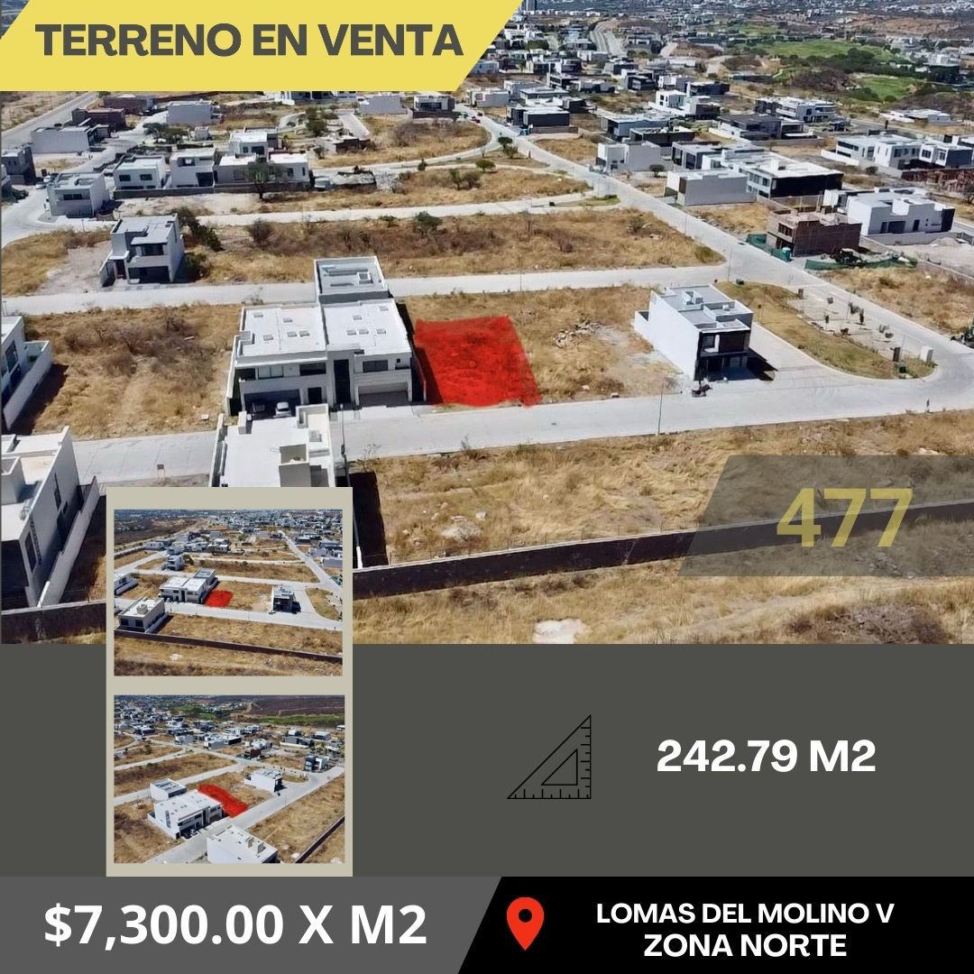 TERRENO EN VENTA EN LOMAS DE EL MOLINO V