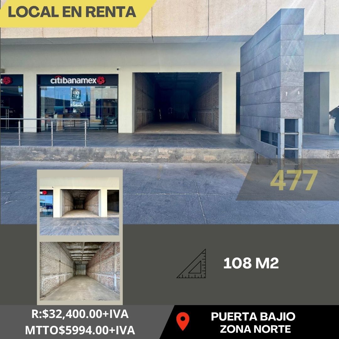 LOCAL EN RENTA PUERTA BAJIO