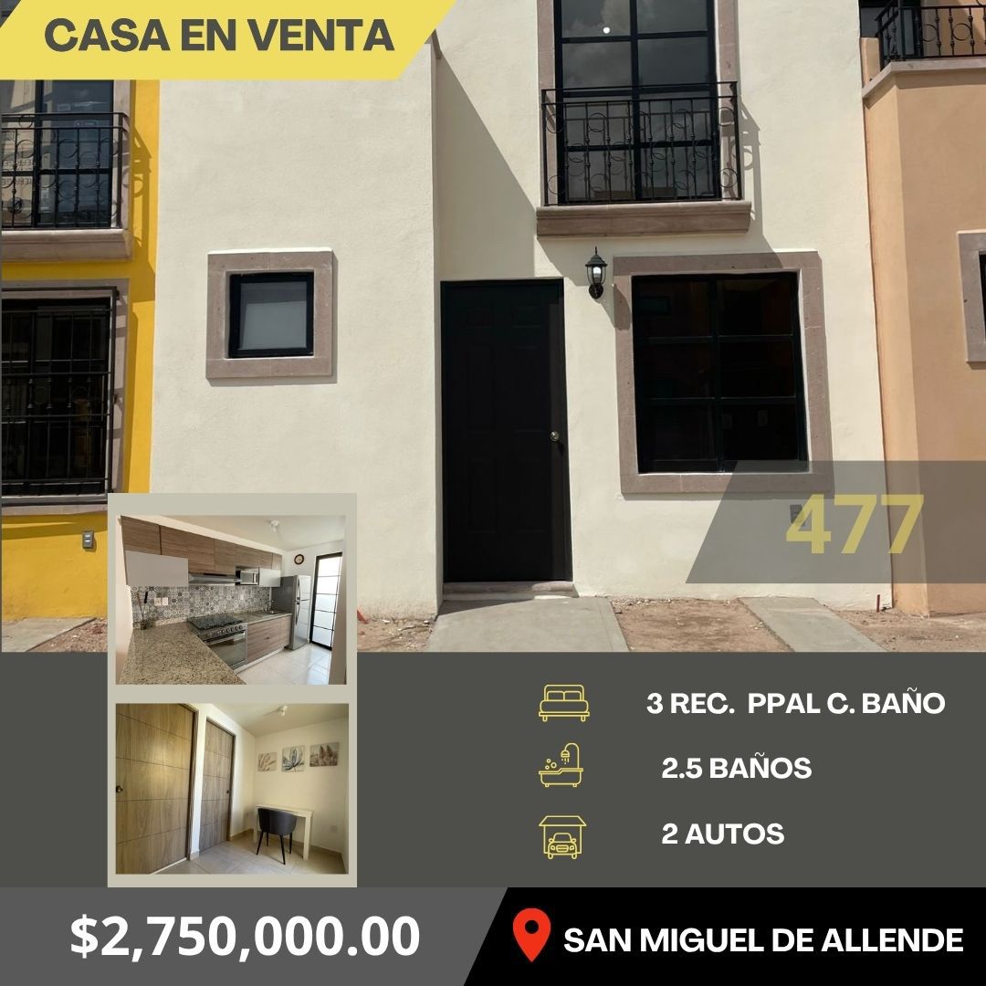 CASA EN VENTA EN SAN MIGUEL DE ALLENDE